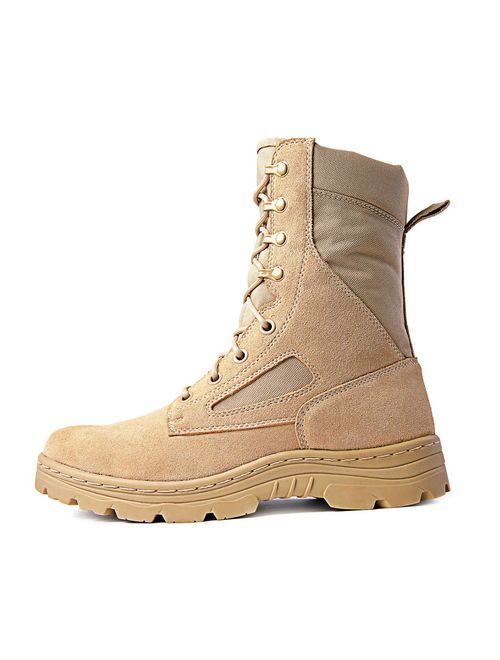 Ridge Footwear 8" Men's Dura-Max Side Zipper Sand Tactical Military Boots