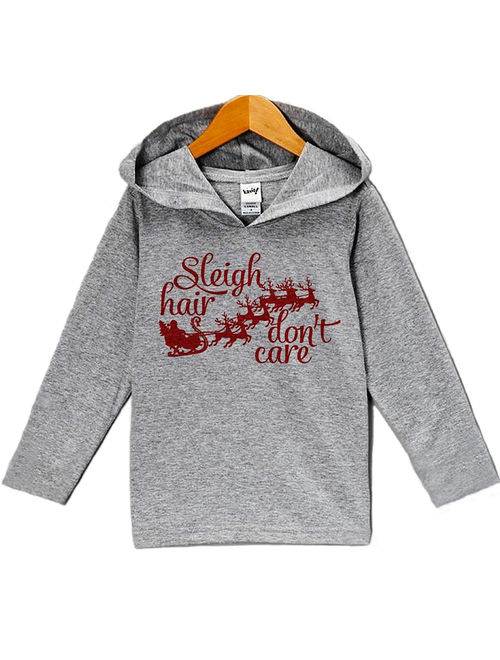 Custom Party Shop Baby's Sleigh Hair Don't Care Christmas Hoodie - 3T