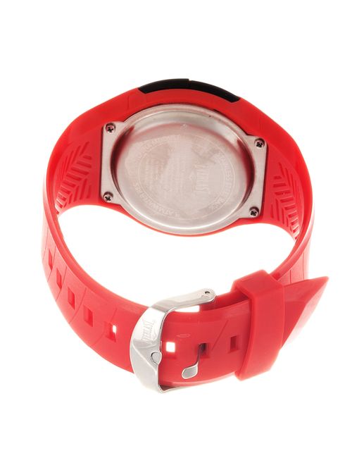 Retro Kids Digital Round Sport Mens's LED Red Watch with Rubber Strap