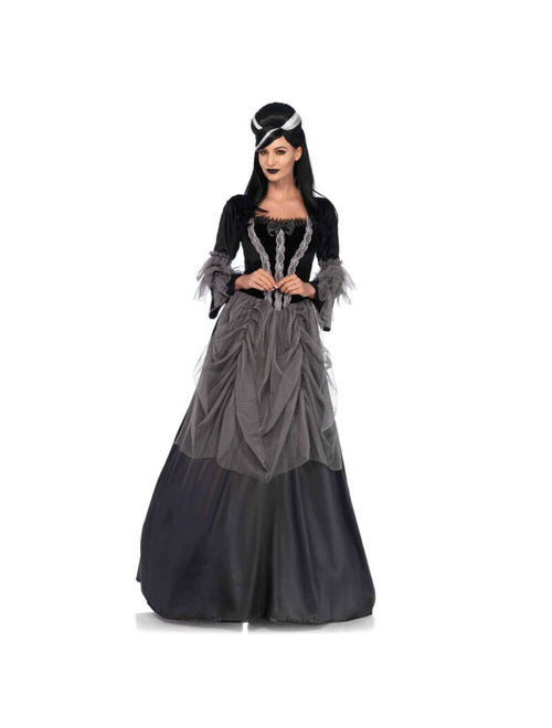 Womens Gothic Victorian Ball Gown Halloween Costume