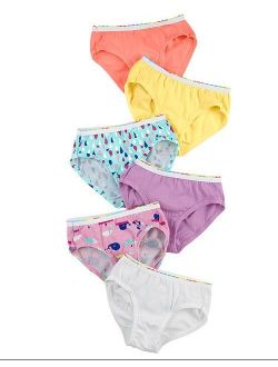 Girls Hipster Underwear Toddler Panties, 6-Pack (Toddler Girls)