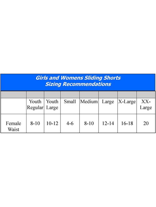 Girls Youth Low-Rise Sliding Short with Softball Waistband Design