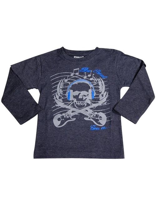 Mish Toddler & Little Boys Long Sleeve Graphic Tee Shirt Top Many Colors SZ 2-7, 34503 BLACK SAVE THE WORLD / 3