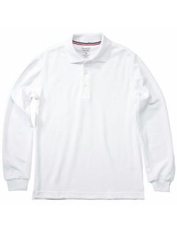 Boys School Uniform Long Sleeve Pique Polo Shirt (Little Boys & Big Boys)
