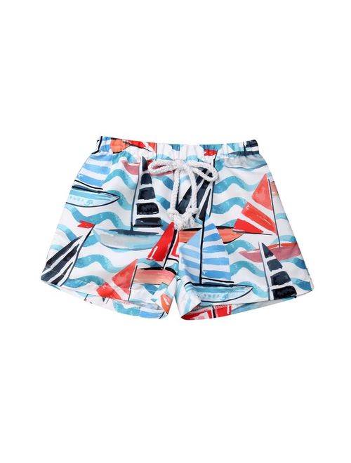 Toddler Baby Boys Elastic Waistband Short Pants Summer Beach Shorts