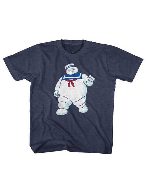 The Real Ghostbusters Animated TV Series Mr Stay Puft Youth Big Boys T-Shirt Tee