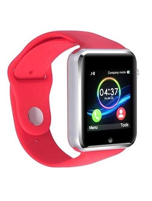 AmazingForLess Premium Red Bluetooth Smart Wrist Watch Phone mate for Android Touch Screen Blue Tooth Smart Watch with Camera for Adults for Kids (Supports [does not include] SIM+MEMORY