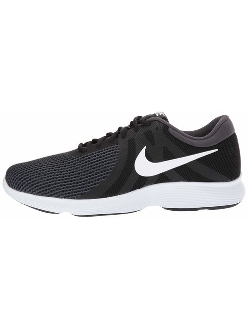Nike Men's Revolution 4 Running Shoe, Black/White - Anthracite, 9.5 Wide US