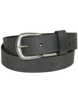 Men's Big and Tall Oil Tanned Pull Up Leather Removable Buckle Belt