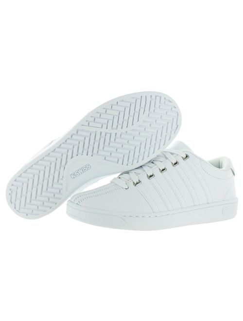 K-SWISS COURT PRO II CMF, Color: White/Silver, Size: 9 (93629-155-M-9)