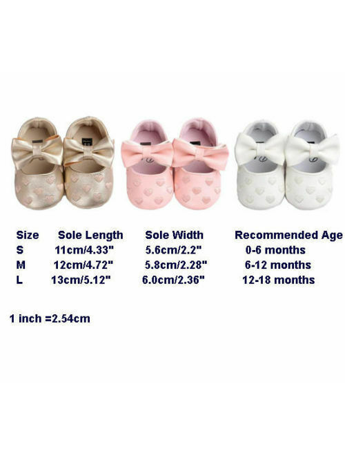 New Cute Toddler Baby Boy Girl Soft PU Leather Bownot Ballet Shoes 0-18 Months