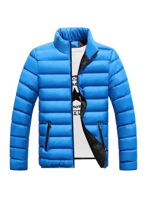 Winter Men's Warm Ultralight Puffer Down Parka High Neck Coat Jacket