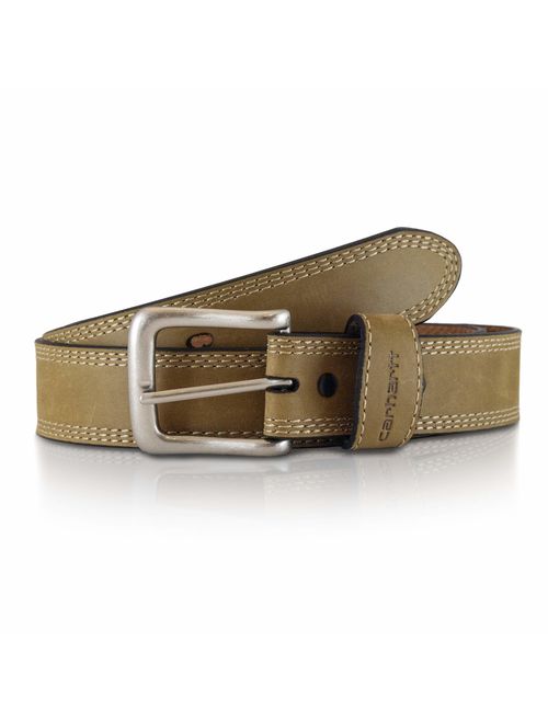 Carhartt Men's Leather Adjustable Buckle Signature Casual Belt