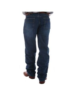 Cinch Apparel Mens Black Label Relaxed Fit Dark Stonewash Jeans