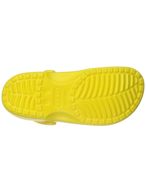 Crocs Classic Clog|Comfortable Slip On Casual Water Shoe, Lemon, 10 M US Women / 8 M US Men