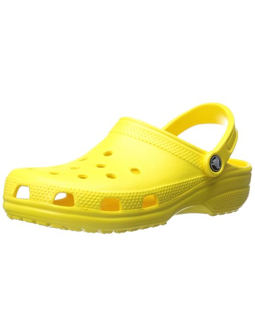 Crocs Women's Classic Clog|Comfortable Slip On Casual Water Shoe, Lemon, 8 M US Women / 6 M US Men