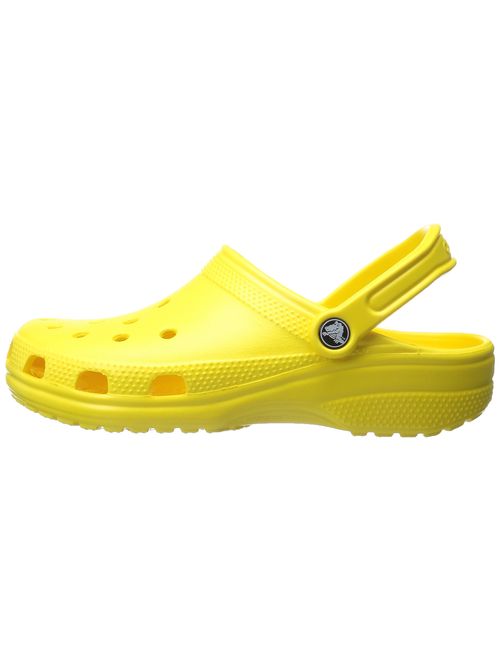 Crocs Women's Classic Clog|Comfortable Slip On Casual Water Shoe, Lemon, 8 M US Women / 6 M US Men