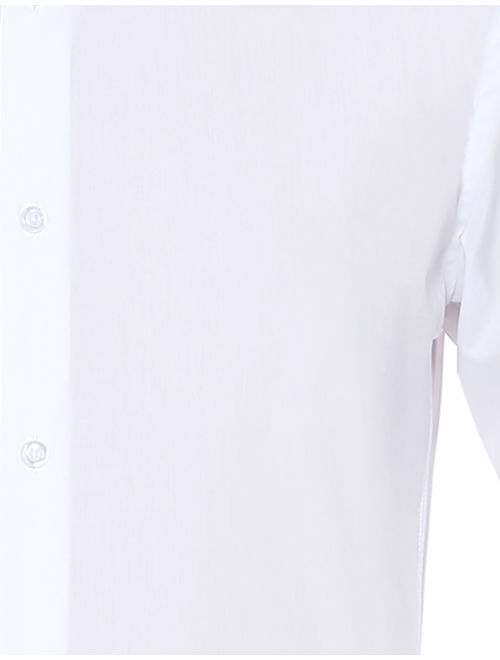 Verno Men's Basic Long Sleeve Slim Fit Solid Dress Shirt
