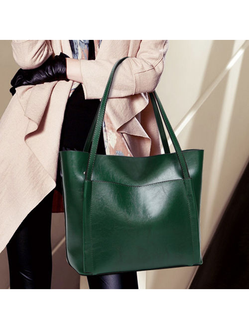 Women Crossbody Bag Leather Hobo Handbag Large Capacity Ladies Shoulder Bags