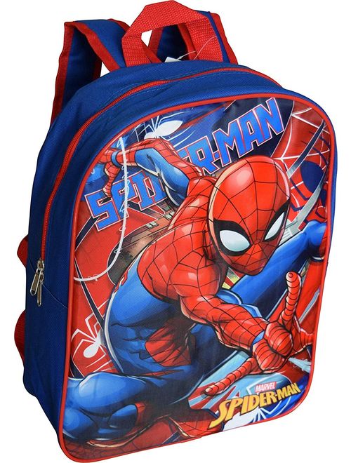 Marvel Spiderman 15" School Bag Backpack (Blue-Red)