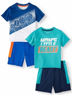 Wrights Mix & Match Outfits, 4pc Active Set (Toddler Boys)