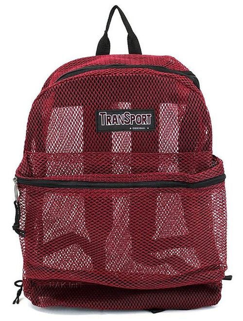 Travel Sport Transparent See Through Mesh Backpack/ School Bag