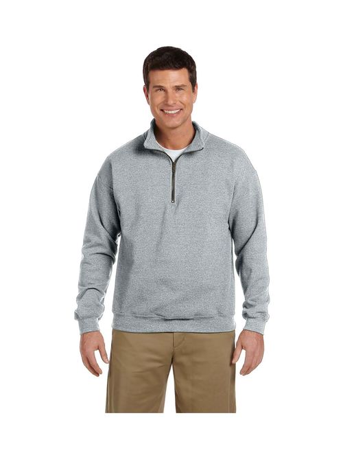 Gildan Men's Contrast Vintage 1/4 Zip Cadet Collar Sweatshirt, Style G18800
