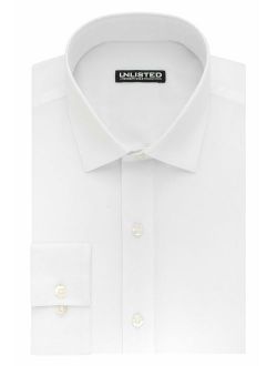 Unlisted Men's Dress Shirt Big and Tall Solid, White, 18