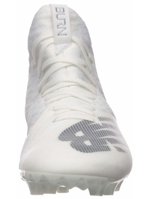 New Balance Men's Burn X-2 Speed Lacrosse Shoe, White/Grey, 9.5 W US