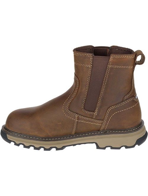 Buy CAT Footwear Pelton Steel Toe - Dark Beige 11(W) Mens Work Boot ...