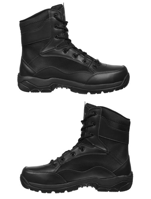 Interceptor Force Leather Tactical Steel-Toe Work Boots
