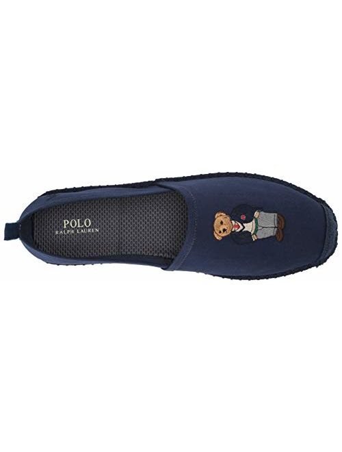 Polo Ralph Lauren Mens Barron Canvas Closed Toe Slip On Shoes, Navy, Size 12.0