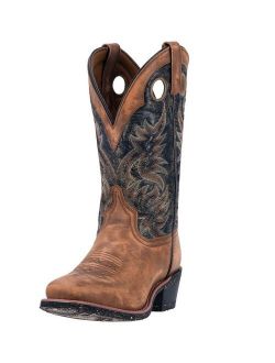Laredo Western Boots Mens Stillwater Square Toe Stitching Brown 68358