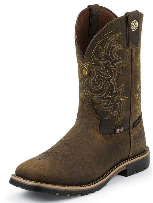 Justin Boots Men's George Strait Weathered Bark Western Boots