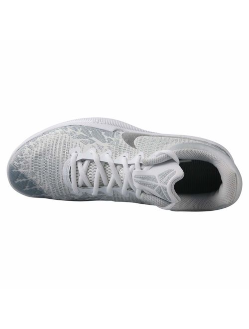 Nike Men's Kobe Mamba Rage Basketball Shoes (10.5, White/Black/Pure Platinum)