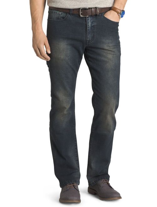 IZOD Mens Comfort Stretch Relaxed Fit Jeans