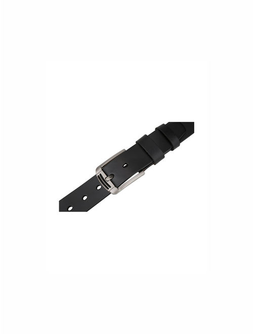 Unique Bargains Men's Casual Single Pin Buckle Paint Surface Dress Belt Width 1 3/8"