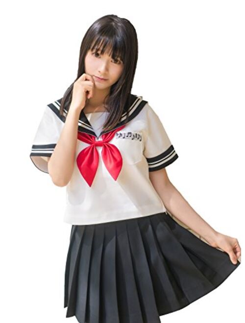 Beautifulfashionlife Women's Japan high Waisted Knife Pleated Cosplay Costumes Skirts