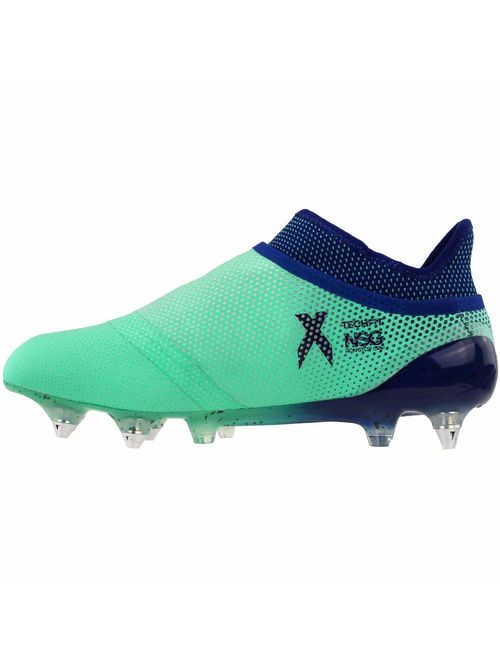 adidas Mens X 17+ Purespeed Soft Ground Soccer Athletic Cleats, Green, 8.5