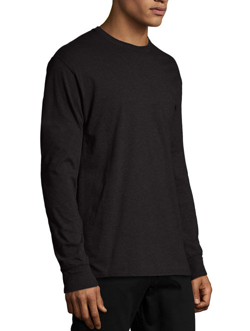 Hanes Men's and Big Men's X-Temp Lightweight Long Sleeve T-Shirt, Up To Size 3XL