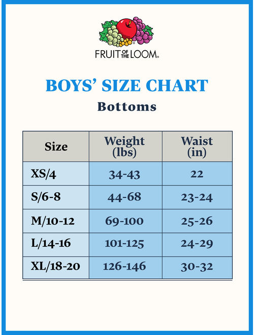 Fruit of the Loom Boys Underwear, 7 Pack Briefs (Little Boys & Big Boys)