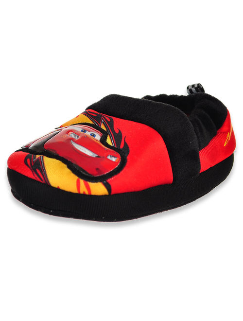 Disney Cars Boys' Lightning McQueen Slippers (Sizes 5 - 12)