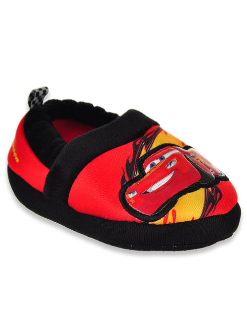 Disney Cars Boys' Lightning McQueen Slippers (Sizes 5 - 12)