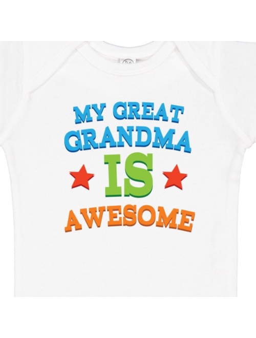 Inktastic My Great Grandma is Awesome Gift Baby Boy or Baby Girl Bodysuit