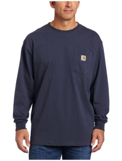 Men's Workwear Jersey Pocket Long-Sleeve Shirt K126 (Regular and Big and Tall Sizes)