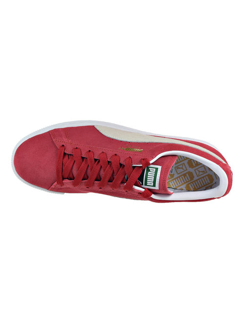 PUMA Men's Suede Classic+ Fashion Sneaker, Team Regal Red/White, 10 M US