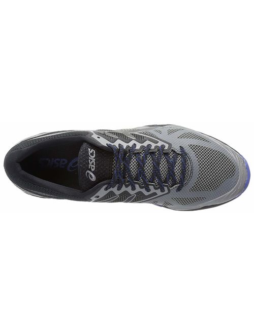 Asics Men's Gel-Fujitrabuco 6 Aluminum / Black Limoges Ankle-High Running Shoe - 8M