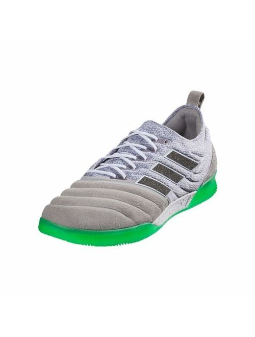 adidas Men's Copa 19.1 in Soccer Shoes (Solid Grey/Core Black/Solar Lime)