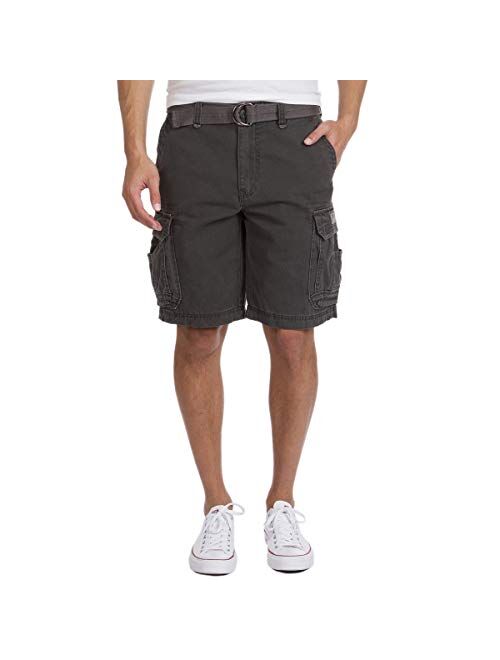 UNIONBAY Men's Survivor Belted Cargo Short-Reg and Big and Tall Sizes