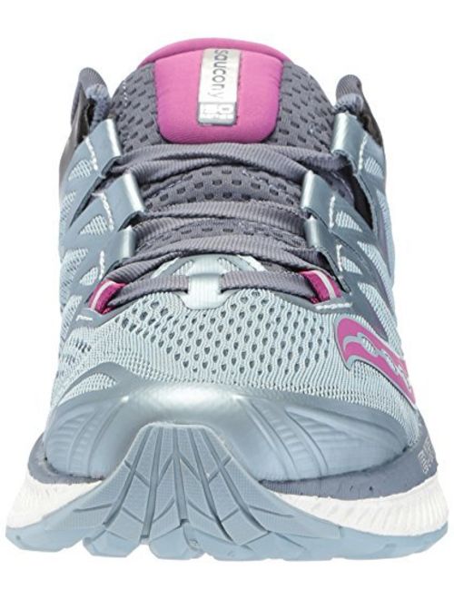 Saucony Women's Triumph Iso 4 Fog / Grey Purple Ankle-High Mesh Running Shoe - 7.5M